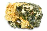 Dolomite and Calcite on Iridescent Pyrite - Peru #291901-1